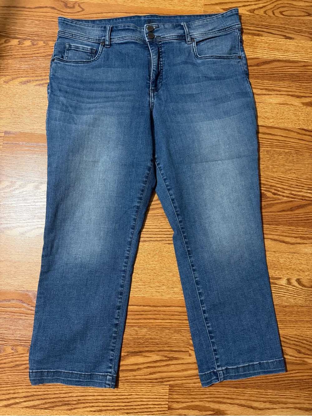 Kut From The Kloth Classic Women's Blue Denim Crop Jeans